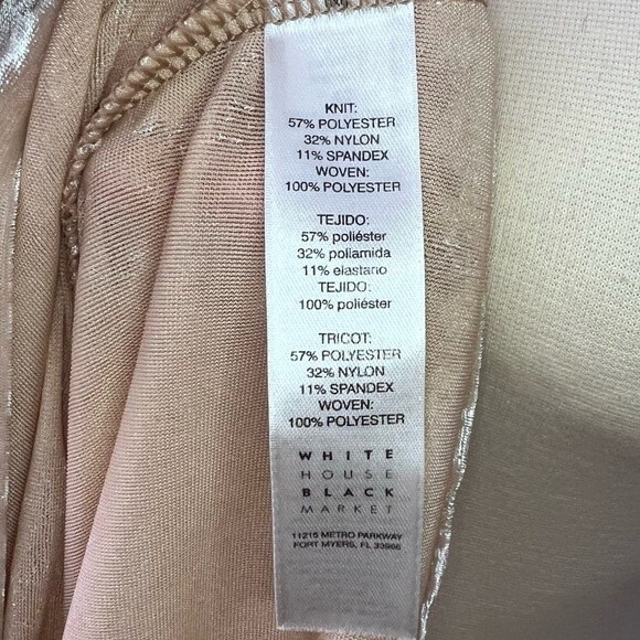 WHBM Pink Velvet Flounce Belted Top Size Medium Style 570216298 Fairycore - Picture 10 of 12